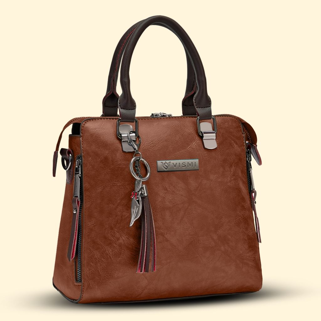 VISMIINTREND Stylish Sling Bag | Pu Leather Crossbody Satchel Bag | Women Handbag for Office | Travel | Daily Use | Detachable Adjustable Strap