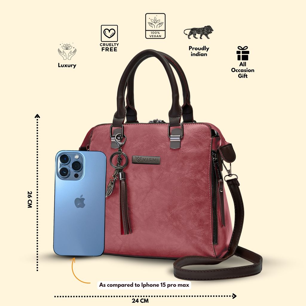 VISMIINTREND Stylish Sling Bag | Pu Leather Crossbody Satchel Bag | Women Handbag for Office | Travel | Daily Use | Detachable Adjustable Strap