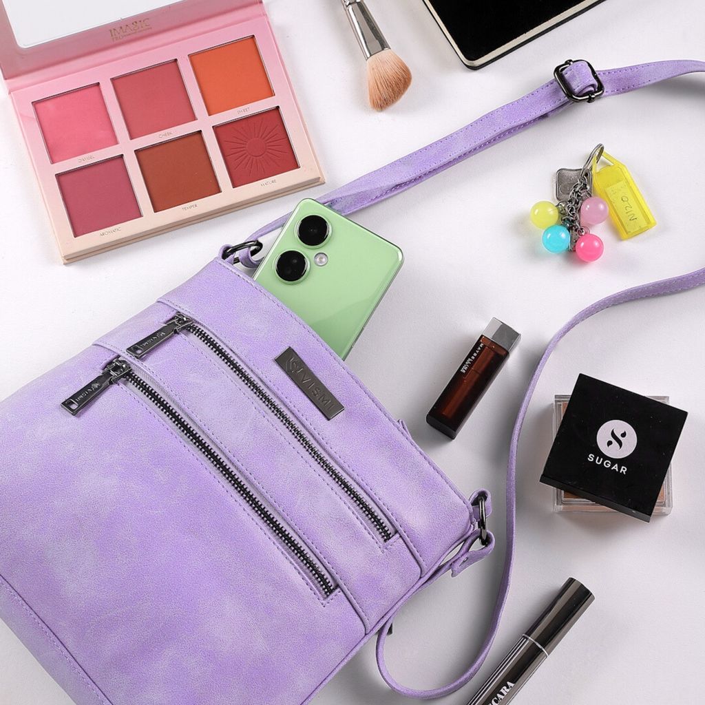 VISMIINTREND Sling Bag for Women | Crossbody Messenger Bag | Pu Leather Stylish Shoulder Bag | Water Resistant Adjustable Strap