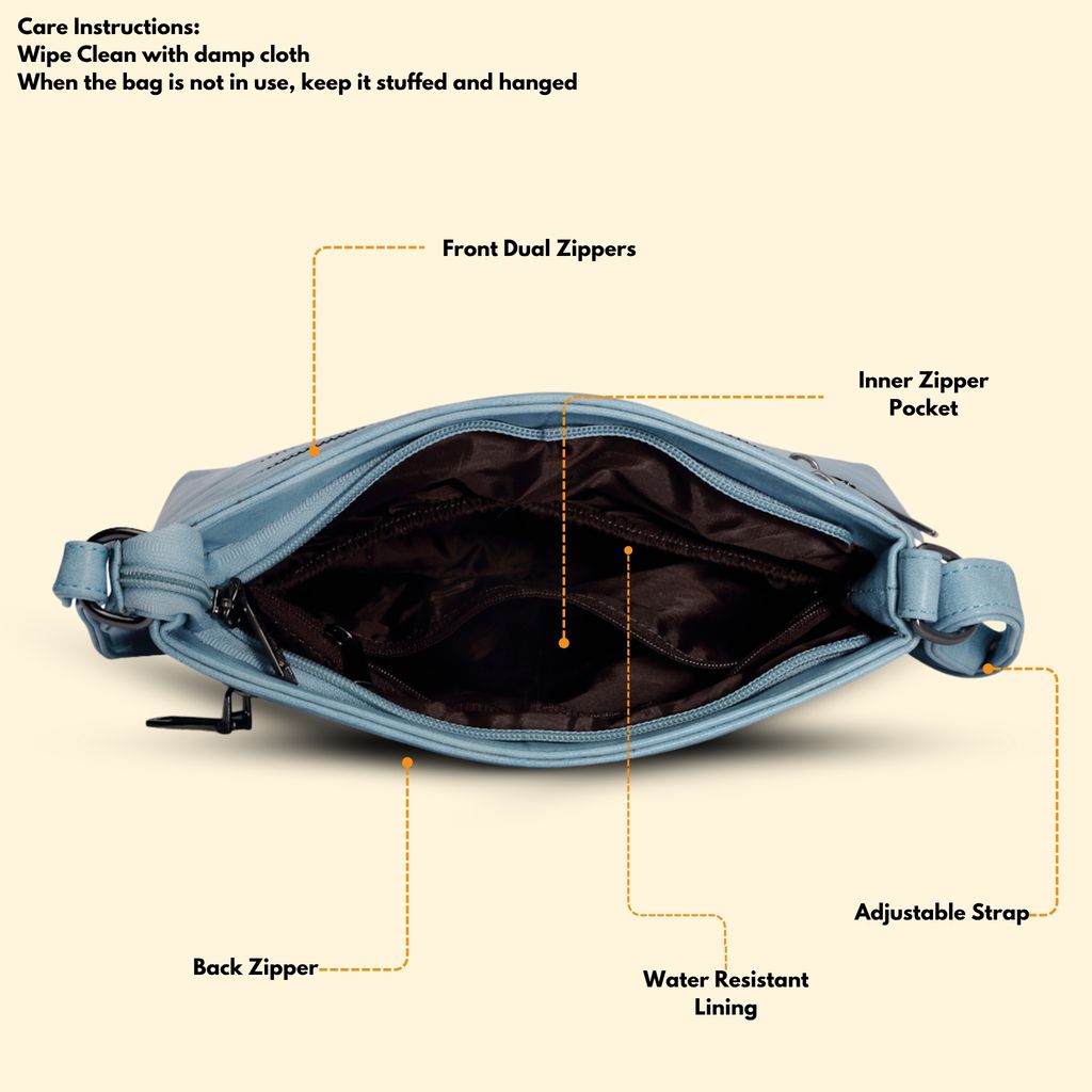 VISMIINTREND Sling Bag for Women | Crossbody Messenger Bag | Pu Leather Stylish Shoulder Bag | Water Resistant Adjustable Strap