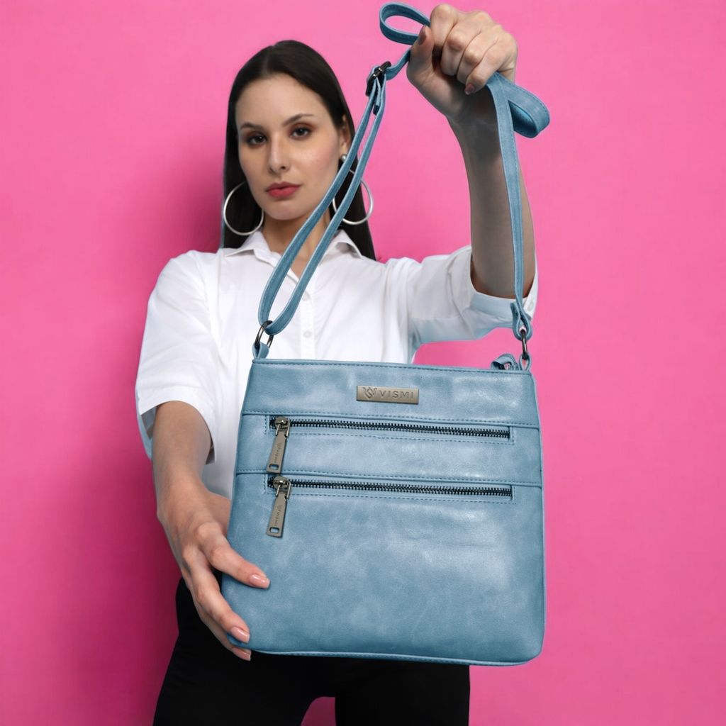 VISMIINTREND Sling Bag for Women | Crossbody Messenger Bag | Pu Leather Stylish Shoulder Bag | Water Resistant Adjustable Strap