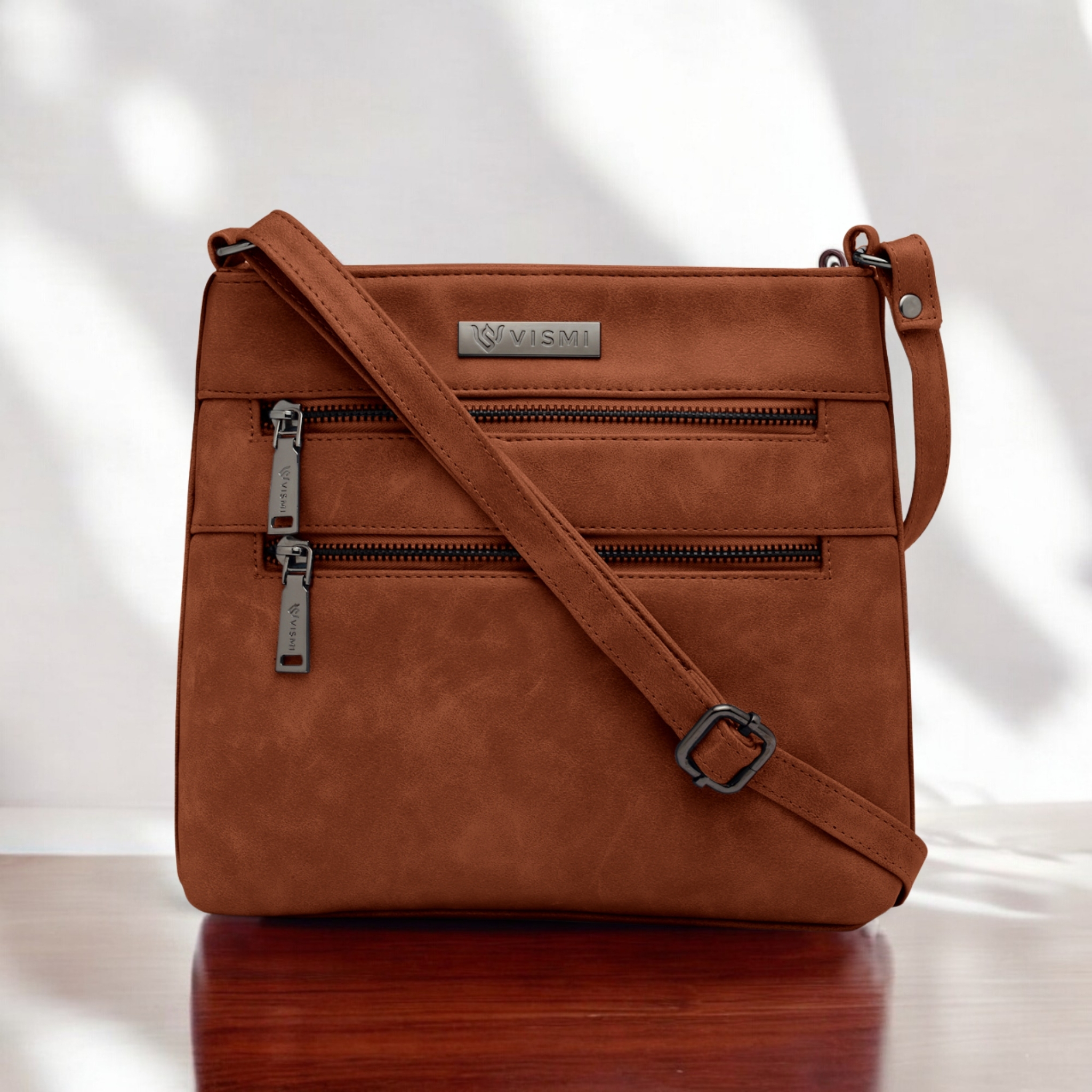 VISMIINTREND Sling Bag for Women | Crossbody Messenger Bag | Pu Leather Stylish Shoulder Bag | Water Resistant Adjustable Strap