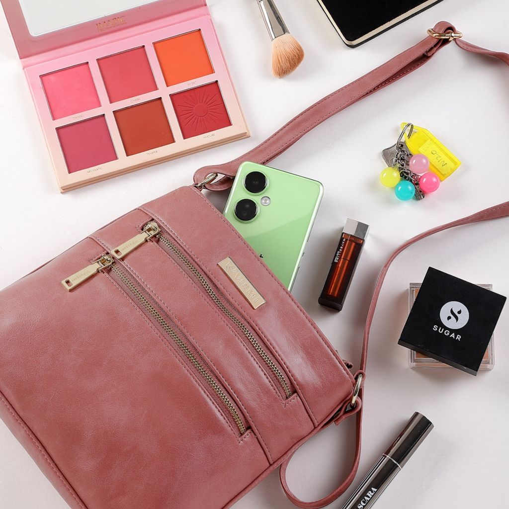 VISMIINTREND Sling Bag for Women | Crossbody Messenger Bag | Pu Leather Stylish Shoulder Bag | Water Resistant Adjustable Strap