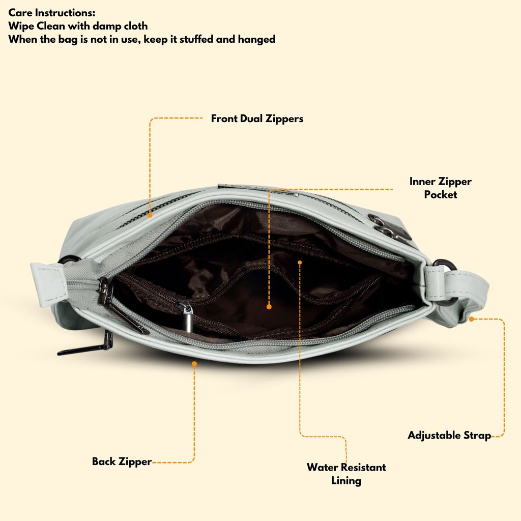 VISMIINTREND Sling Bag for Women | Crossbody Messenger Bag | Pu Leather Stylish Shoulder Bag | Water Resistant Adjustable Strap