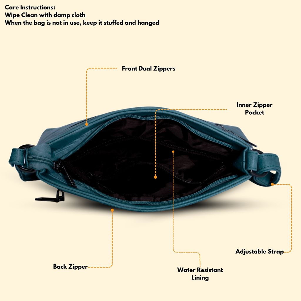 VISMIINTREND Sling Bag for Women | Crossbody Messenger Bag | Pu Leather Stylish Shoulder Bag | Water Resistant Adjustable Strap