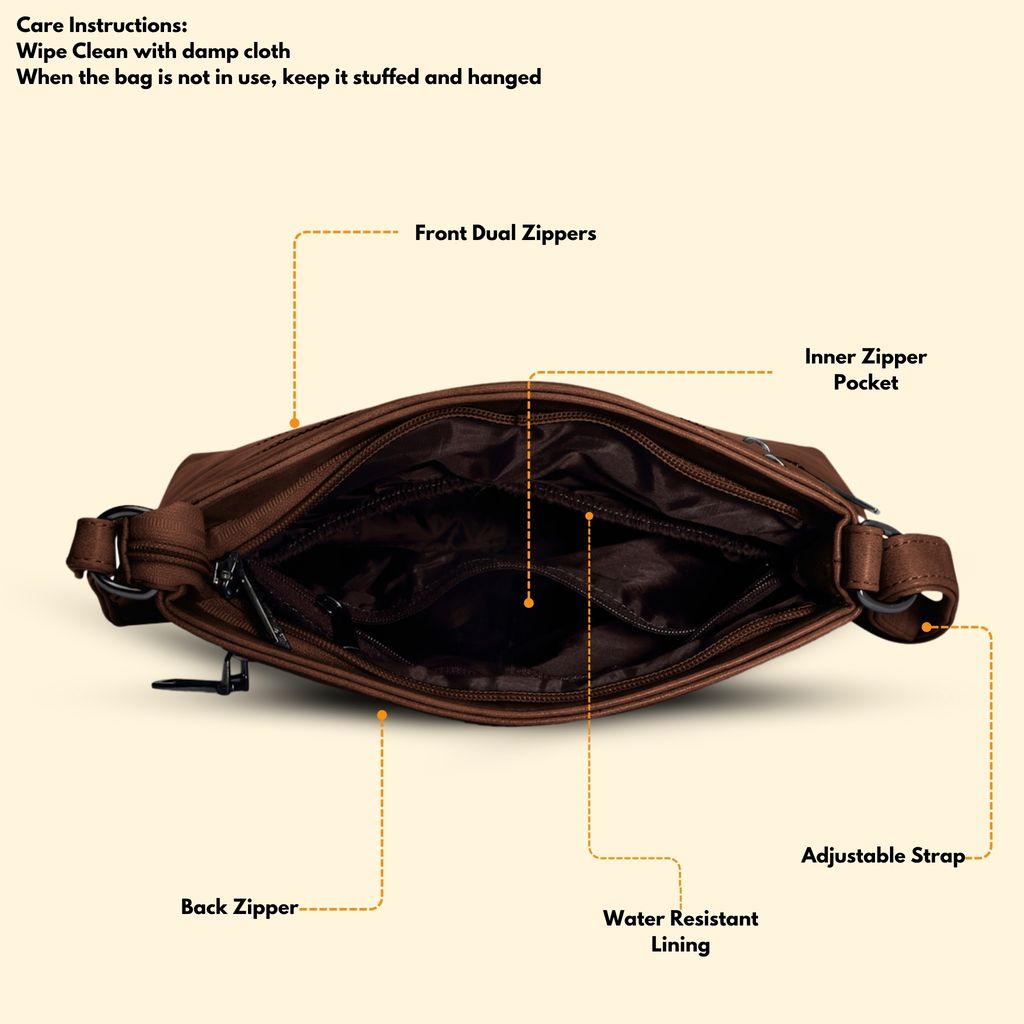 VISMIINTREND Sling Bag for Women | Crossbody Messenger Bag | Pu Leather Stylish Shoulder Bag | Water Resistant Adjustable Strap