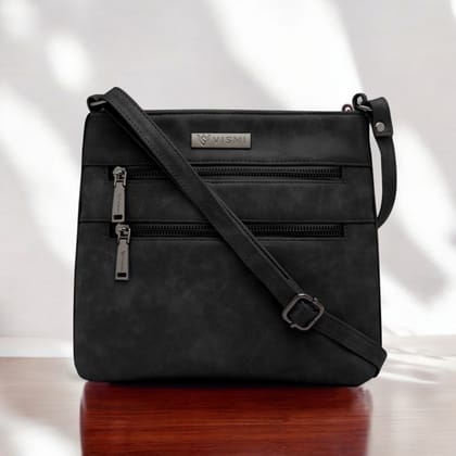 VISMIINTREND Sling Bag for Women | Crossbody Messenger Bag | Pu Leather Stylish Shoulder Bag | Water Resistant Adjustable Strap 