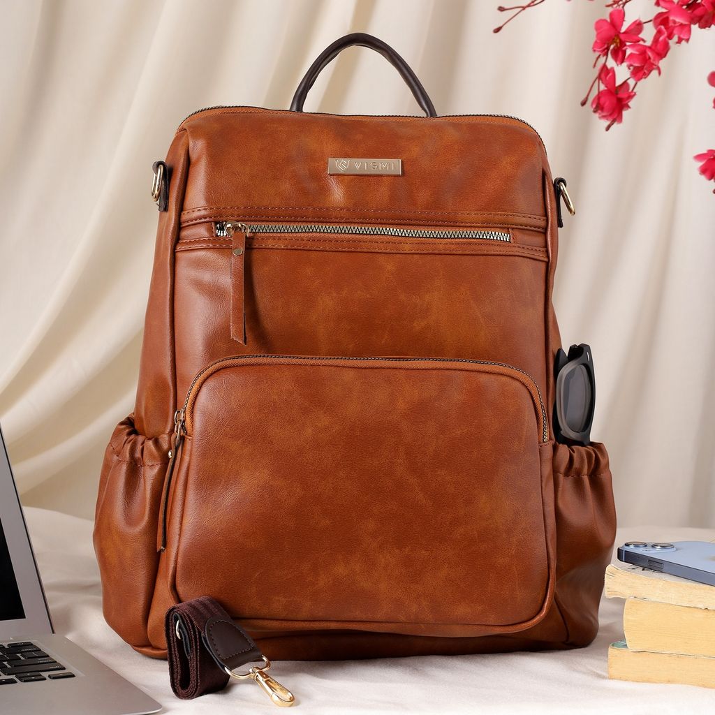 VISMIINTREND Women Bags | Stylish College Backpack | Backpack for Office Use | Travel Backpack | Vegan Leather | Waterproof | Laptop Backpack