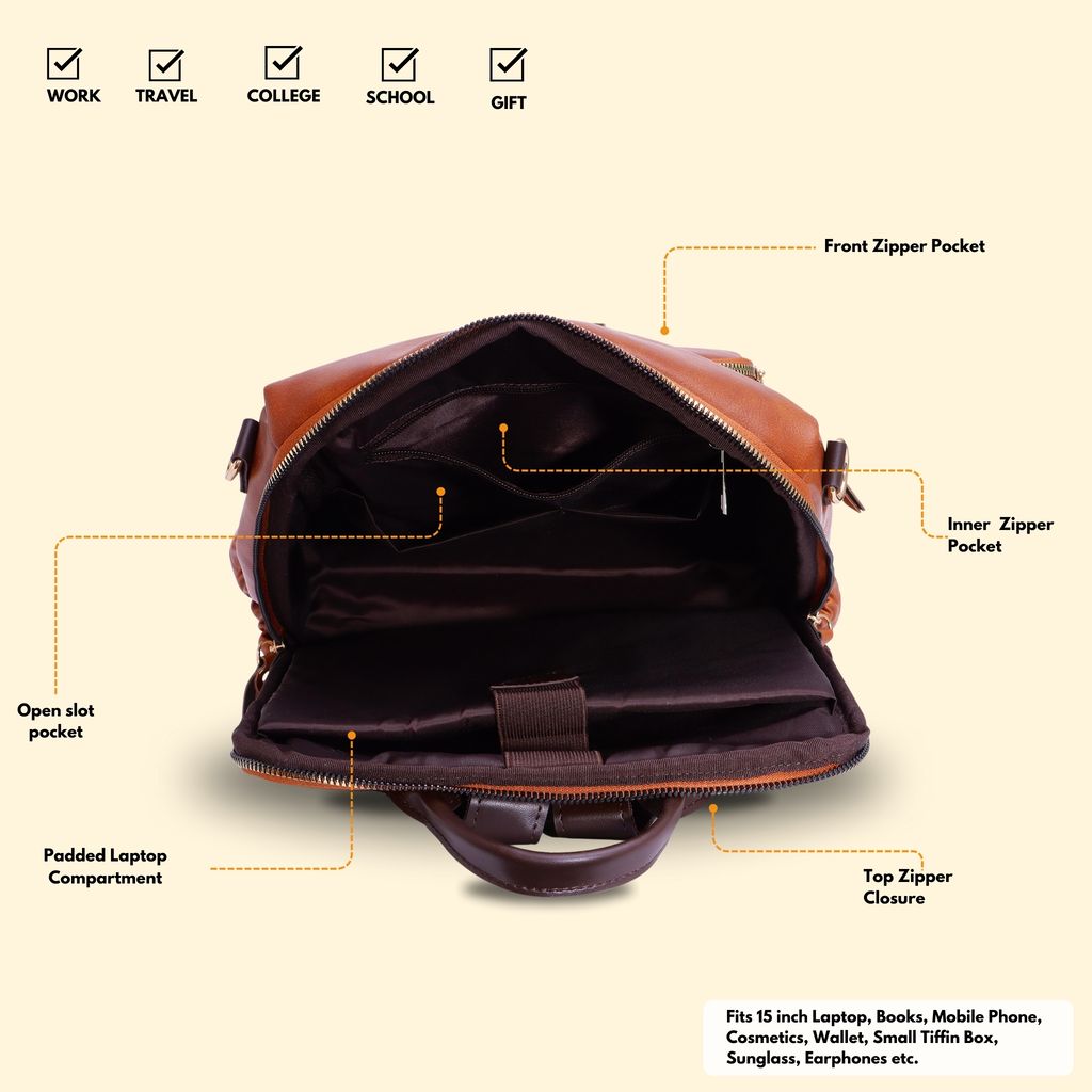 VISMIINTREND Women Bags | Stylish College Backpack | Backpack for Office Use | Travel Backpack | Vegan Leather | Waterproof | Laptop Backpack