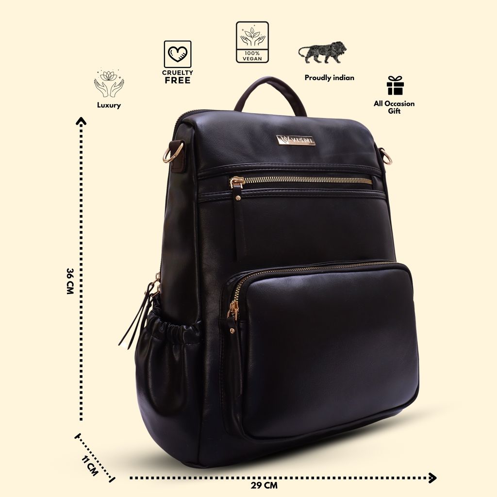 VISMIINTREND Women Bags | Stylish College Backpack | Backpack for Office Use | Travel Backpack | Vegan Leather | Waterproof | Laptop Backpack