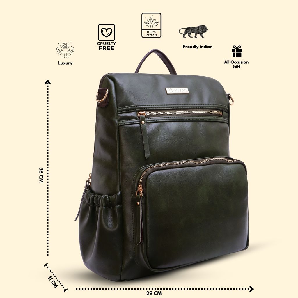 VISMIINTREND Women Bags | Stylish College Backpack | Backpack for Office Use | Travel Backpack | Vegan Leather | Waterproof | Laptop Backpack