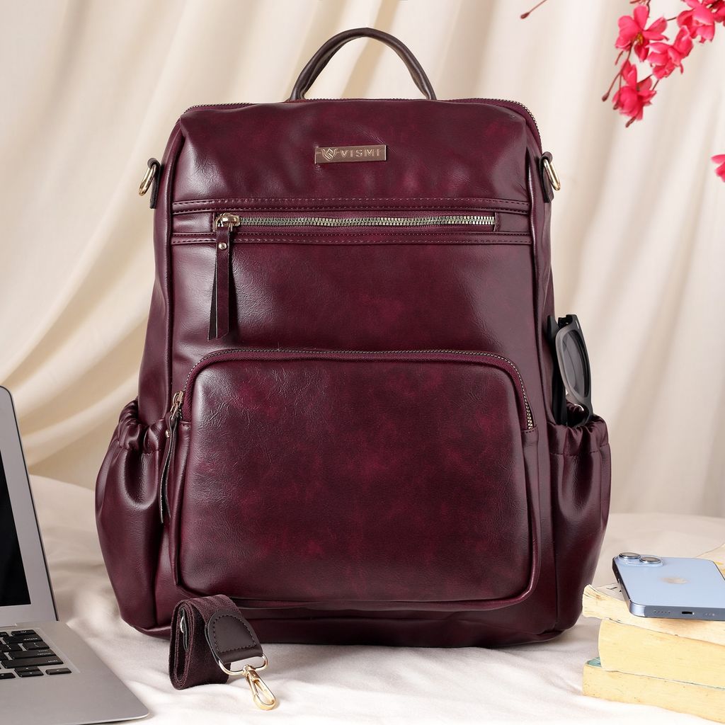VISMIINTREND Women Bags | Stylish College Backpack | Backpack for Office Use | Travel Backpack | Vegan Leather | Waterproof | Laptop Backpack