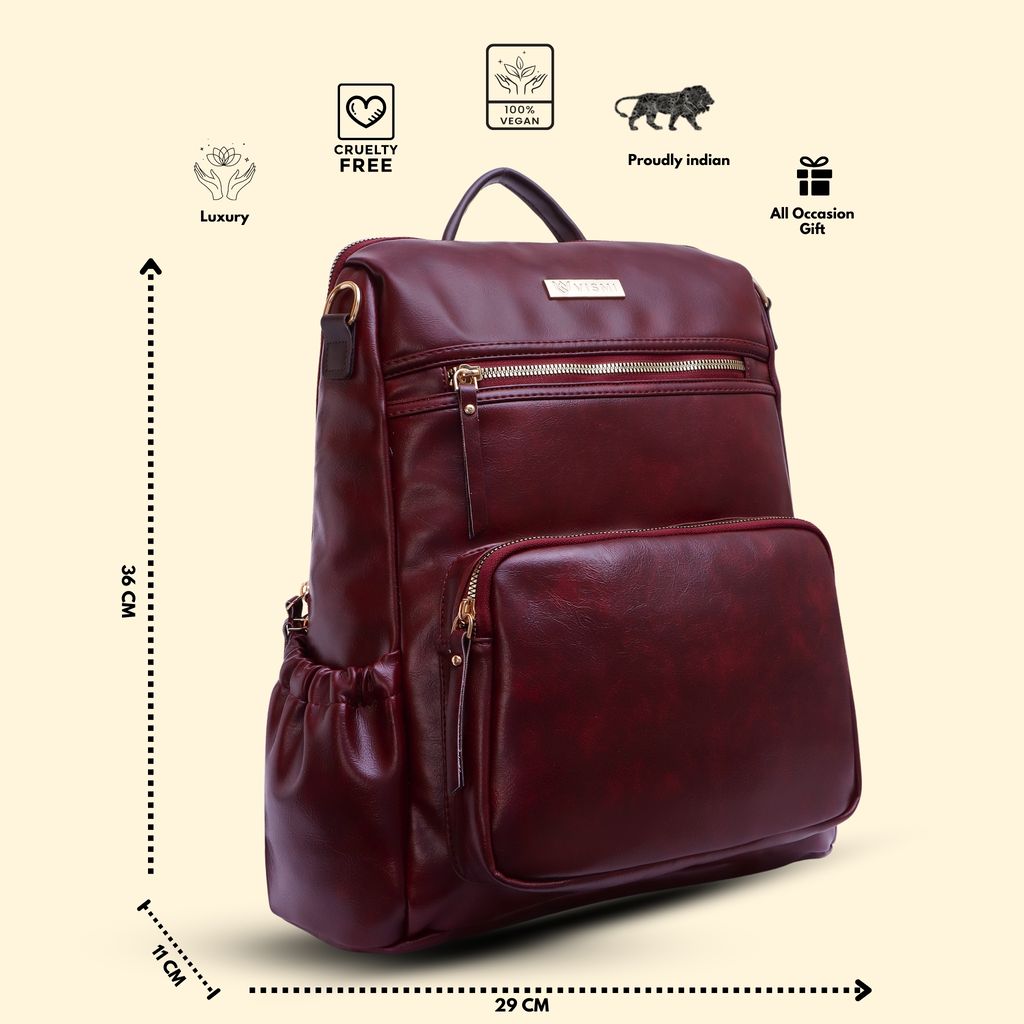 VISMIINTREND Women Bags | Stylish College Backpack | Backpack for Office Use | Travel Backpack | Vegan Leather | Waterproof | Laptop Backpack