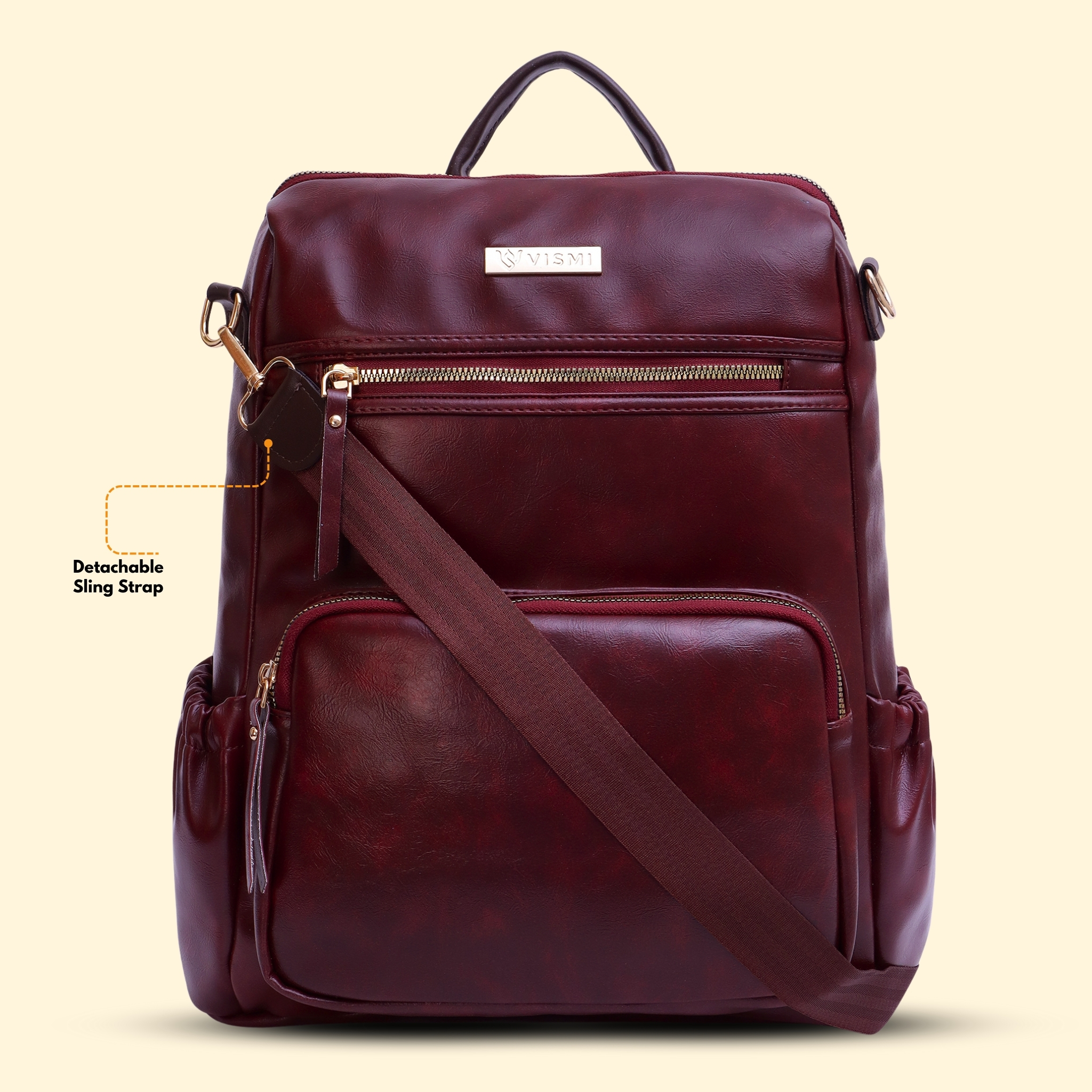 VISMIINTREND Women Bags | Stylish College Backpack | Backpack for Office Use | Travel Backpack | Vegan Leather | Waterproof | Laptop Backpack