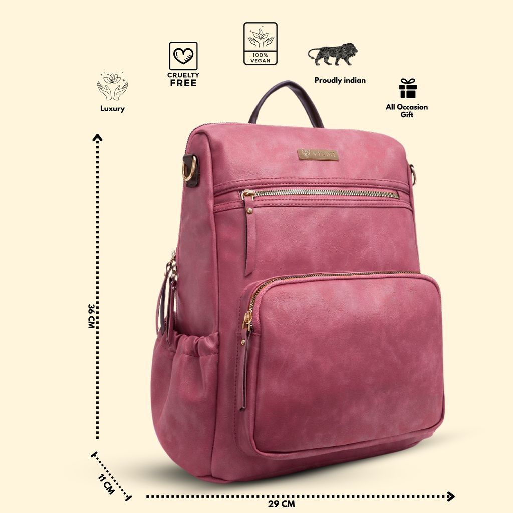 VISMIINTREND Women Bags | Stylish College Backpack | Backpack for Office Use | Travel Backpack | Vegan Leather | Waterproof | Laptop Backpack