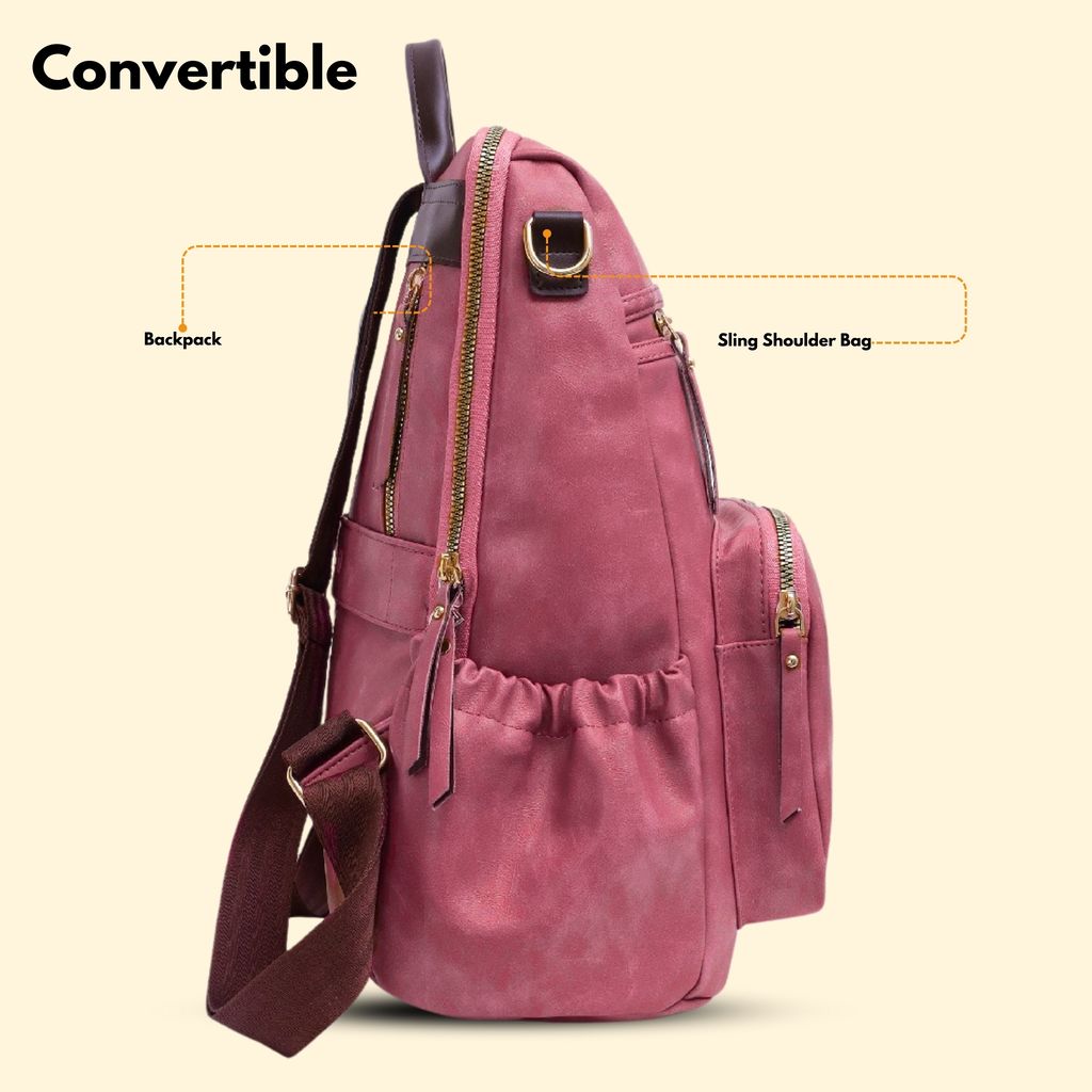 VISMIINTREND Women Bags | Stylish College Backpack | Backpack for Office Use | Travel Backpack | Vegan Leather | Waterproof | Laptop Backpack