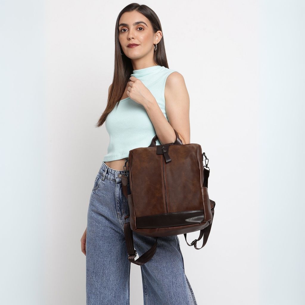 VISMIINTREND Women Backpack for Office Use Upto 13 Inch Laptop | Stylish Backpack Bag | Travel | School | College | Office Use | Anti Theft Convertible Backpack