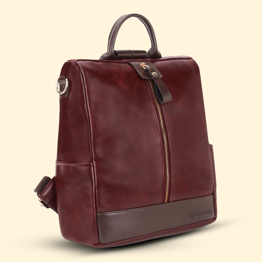 VISMIINTREND Women Backpack for Office Use Upto 13 Inch Laptop | Stylish Backpack Bag | Travel | School | College | Office Use | Anti Theft Convertible Backpack