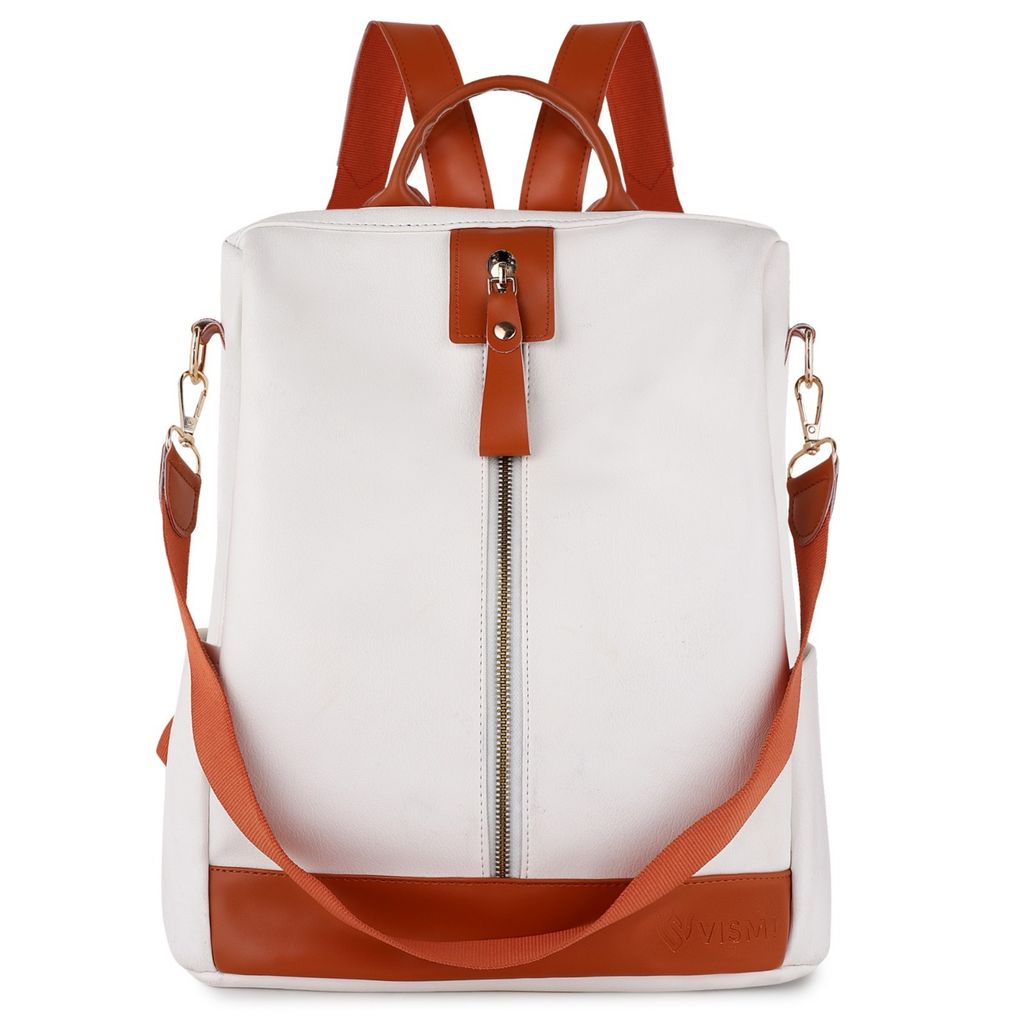 VISMIINTREND Women Backpack for Office Use Upto 13 Inch Laptop | Stylish Backpack Bag | Travel | School | College | Office Use | Anti Theft Convertible Backpack