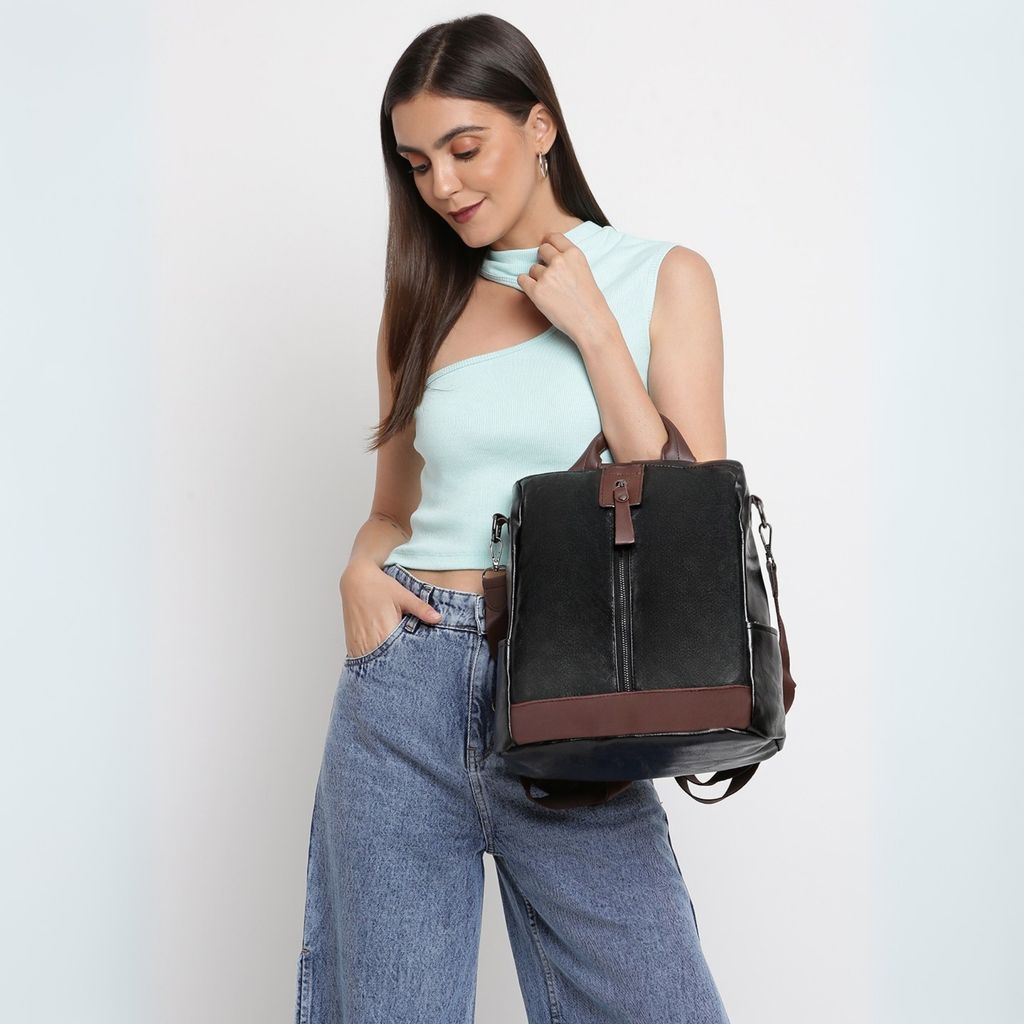 VISMIINTREND Women Backpack for Office Use Upto 13 Inch Laptop | Stylish Backpack Bag | Travel | School | College | Office Use | Anti Theft Convertible Backpack