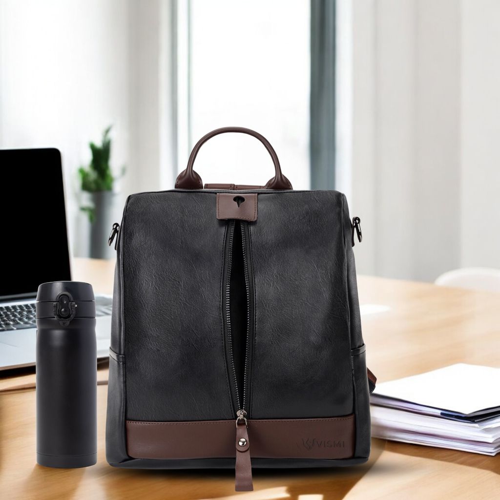 VISMIINTREND Women Backpack for Office Use Upto 13 Inch Laptop | Stylish Backpack Bag | Travel | School | College | Office Use | Anti Theft Convertible Backpack