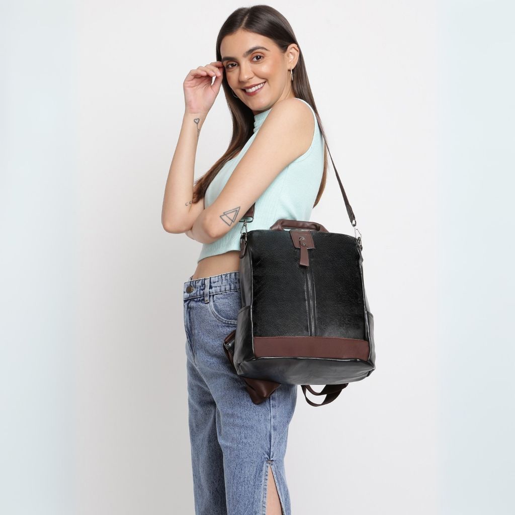 VISMIINTREND Women Backpack for Office Use Upto 13 Inch Laptop | Stylish Backpack Bag | Travel | School | College | Office Use | Anti Theft Convertible Backpack