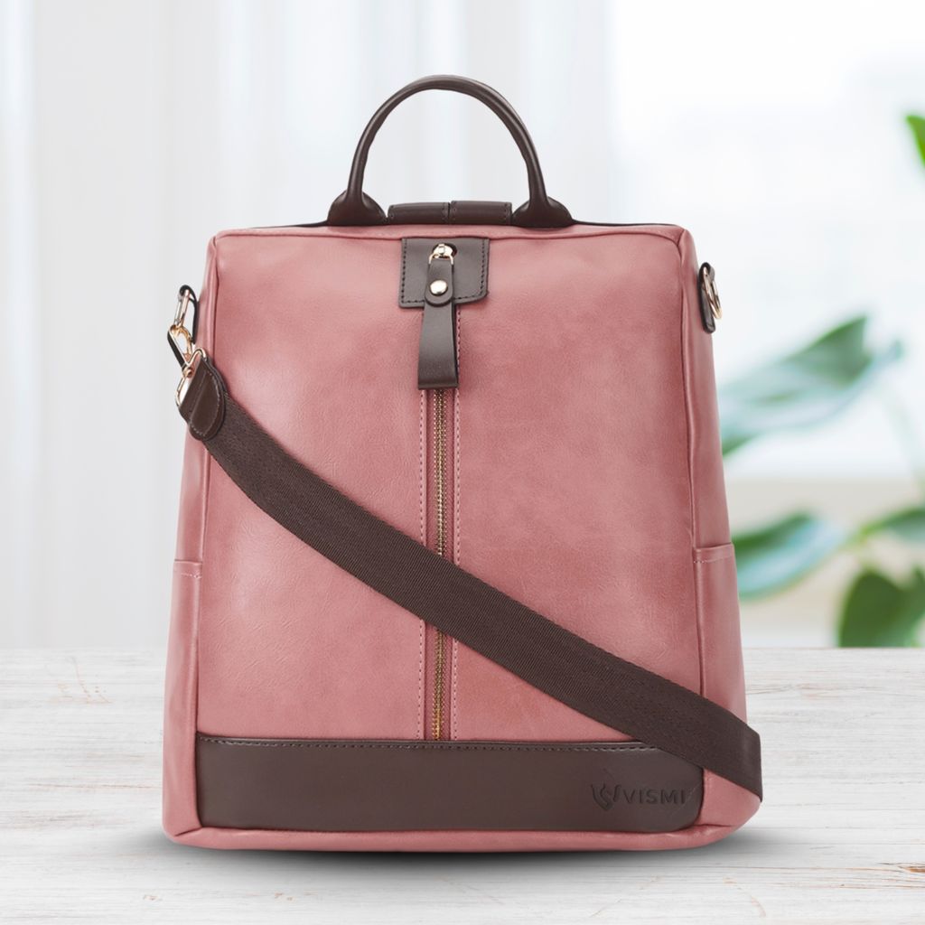 VISMIINTREND Women Backpack for Office Use Upto 13 Inch Laptop | Stylish Backpack Bag | Travel | School | College | Office Use | Anti Theft Convertible Backpack