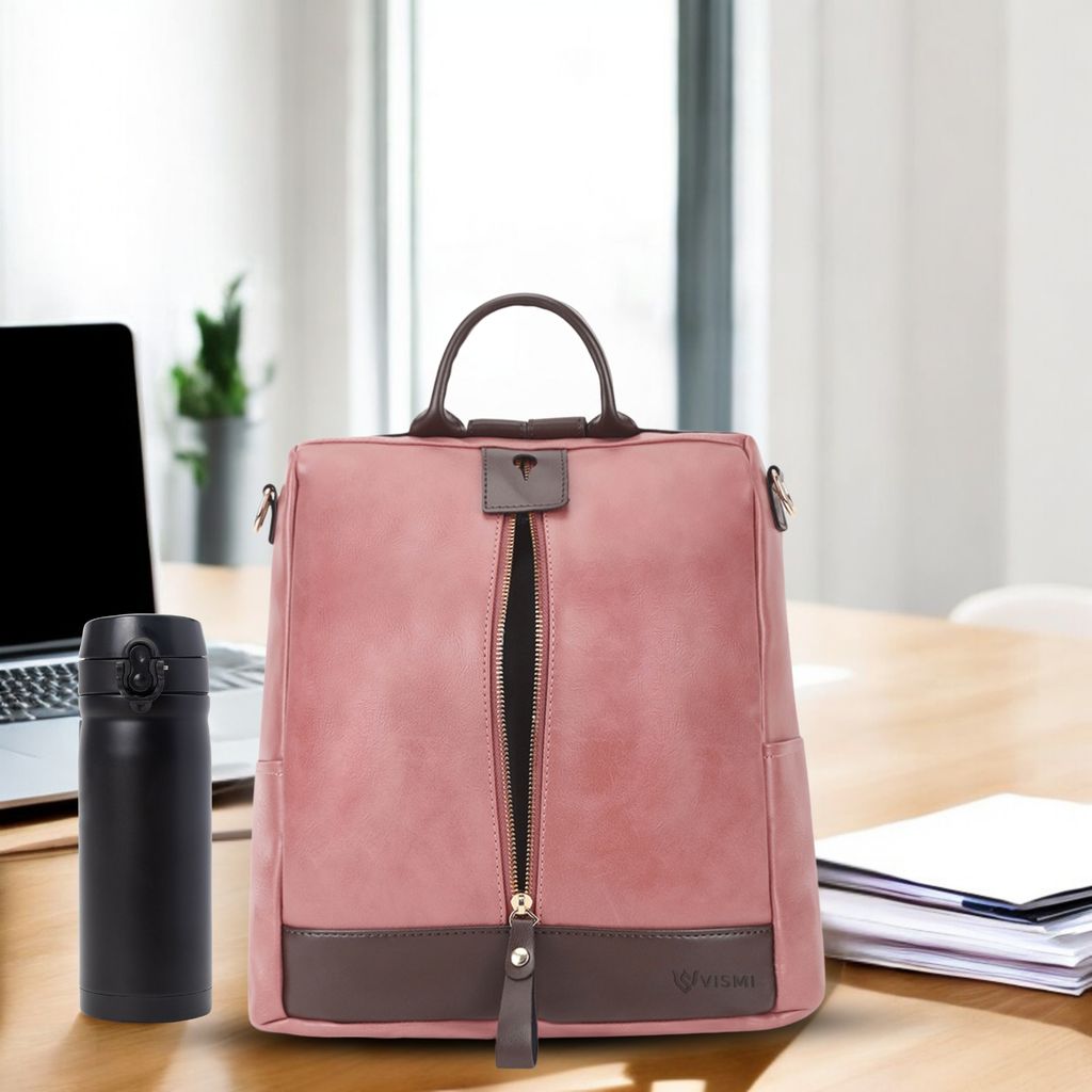 VISMIINTREND Women Backpack for Office Use Upto 13 Inch Laptop | Stylish Backpack Bag | Travel | School | College | Office Use | Anti Theft Convertible Backpack