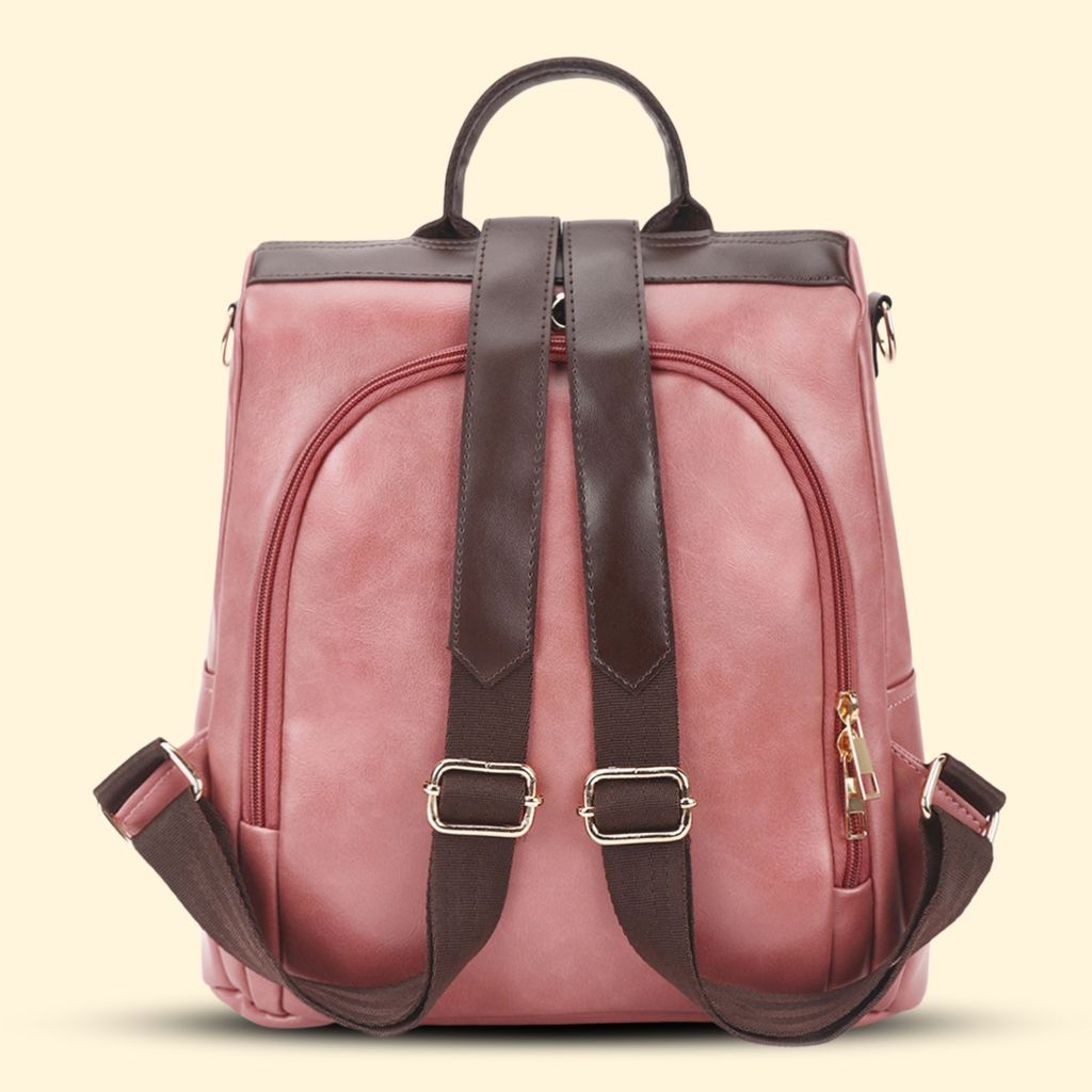 VISMIINTREND Women Backpack for Office Use Upto 13 Inch Laptop | Stylish Backpack Bag | Travel | School | College | Office Use | Anti Theft Convertible Backpack