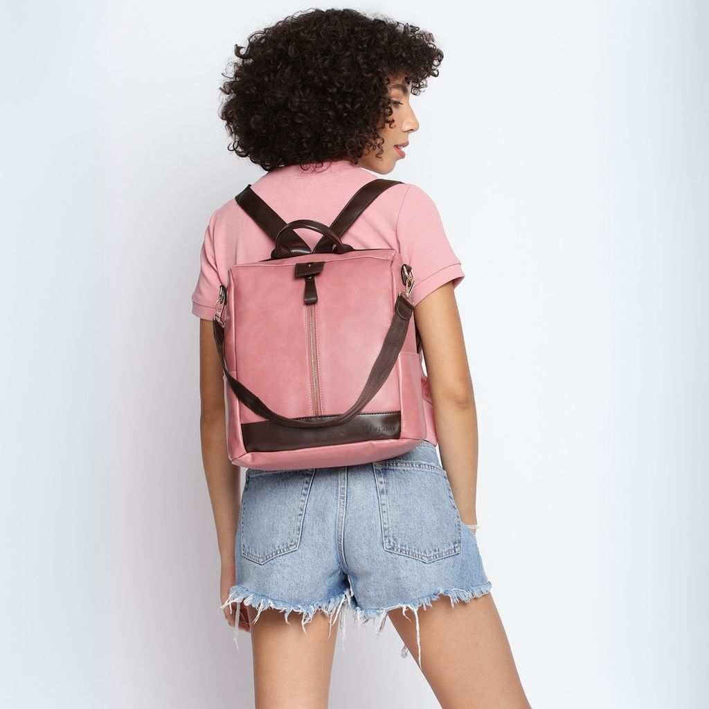 VISMIINTREND Women Backpack for Office Use Upto 13 Inch Laptop | Stylish Backpack Bag | Travel | School | College | Office Use | Anti Theft Convertible Backpack