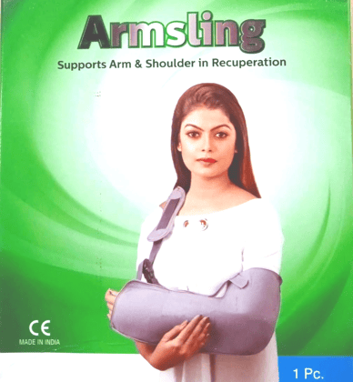 Premium Pouch Arm Sling | Hand & Arm Support for Fracture & Cast – 1 QTY (ASSORTED)