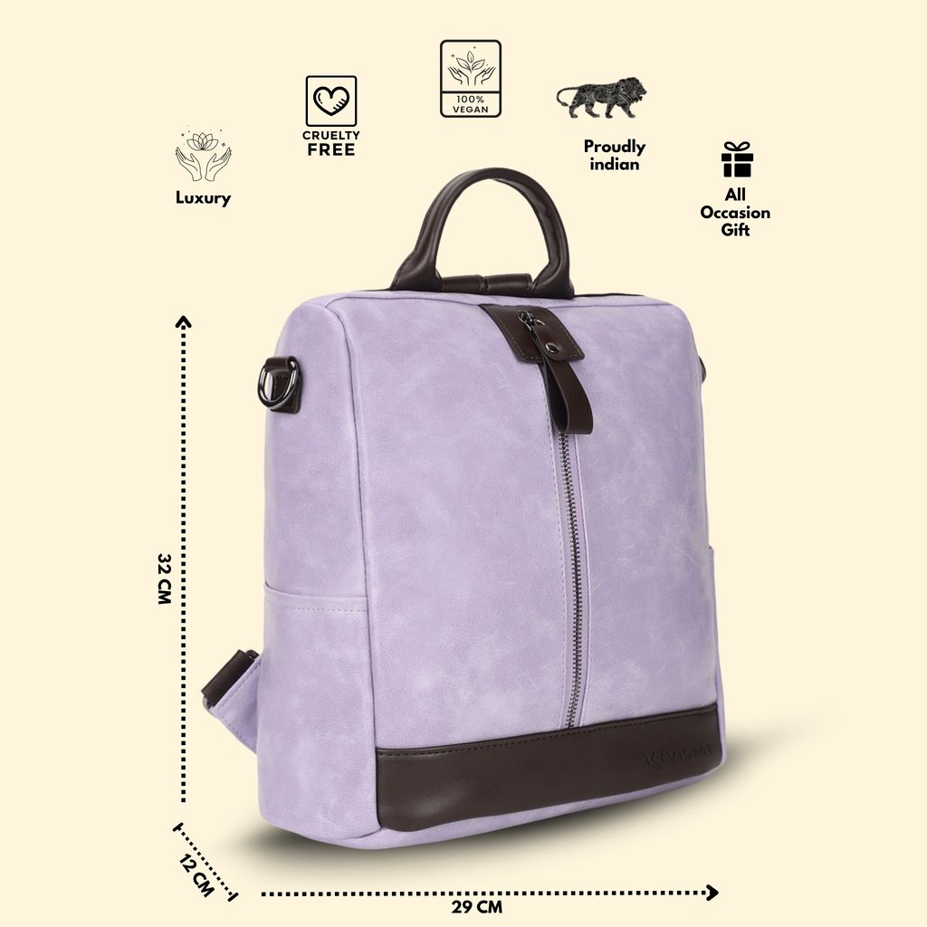 VISMIINTREND Women Backpack for Office Use Upto 13 Inch Laptop | Stylish Backpack Bag | Travel | School | College | Office Use | Anti Theft Convertible Backpack