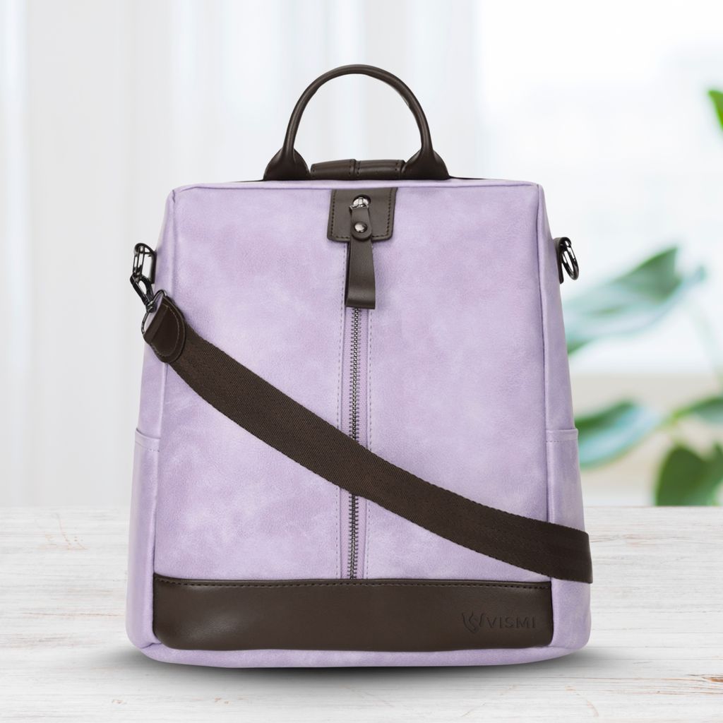 VISMIINTREND Women Backpack for Office Use Upto 13 Inch Laptop | Stylish Backpack Bag | Travel | School | College | Office Use | Anti Theft Convertible Backpack
