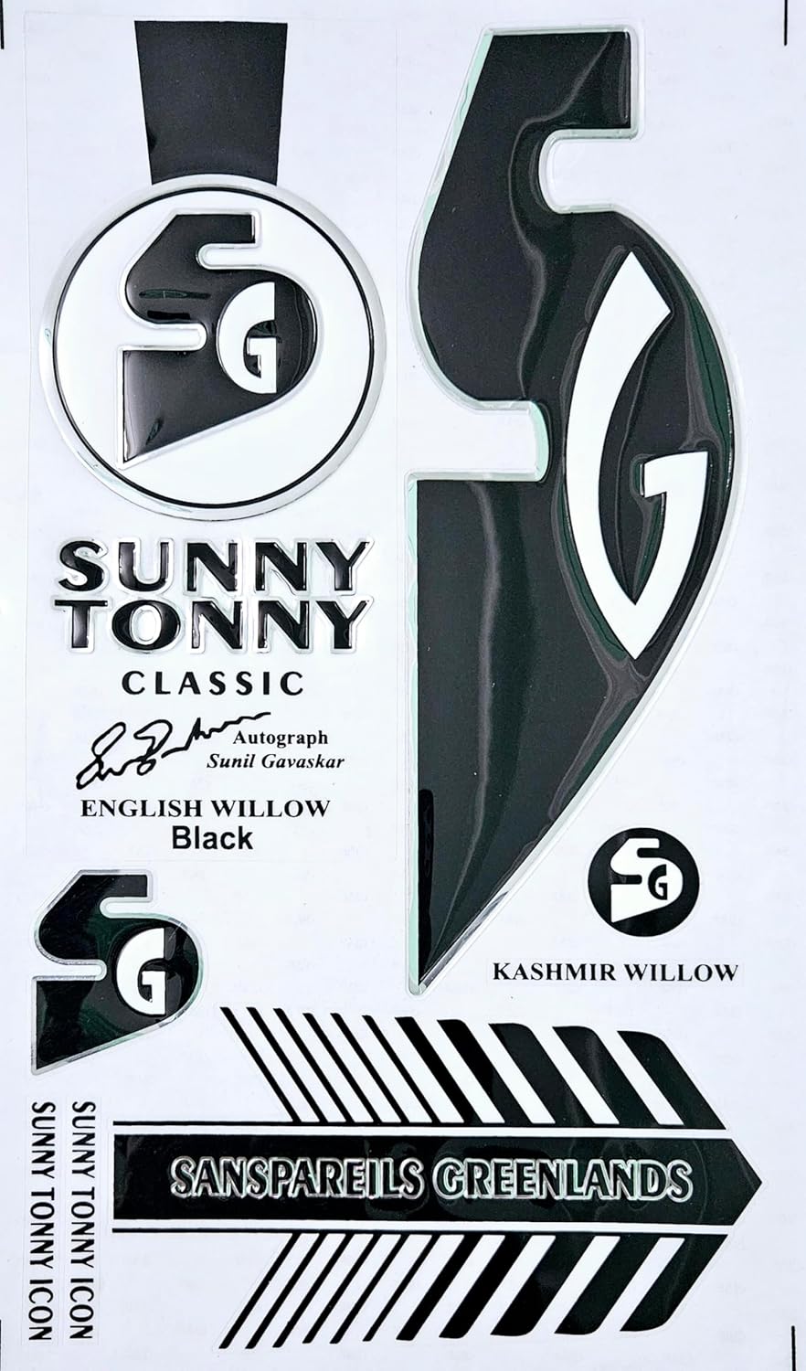 TEKNAXO | Cricket Bat Sticker 3D Embossed English Willow Fiber Tape Sports Accessories Protection, STC Black