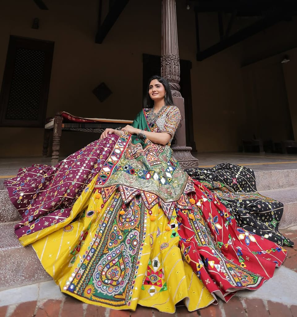 Navratri chaniya choli Readymade Indian wedding Festival partywear lehenga choli for women