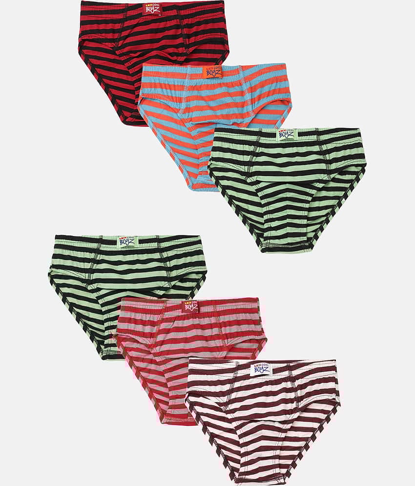 Lux Cozi Pack of 6 Boys Cotton Briefs ( Multicolor )