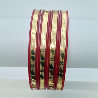 Gold Plated Sankha Pola Bangles. 
