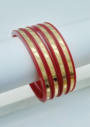 Gold Plated Sankha Pola Bangles. 