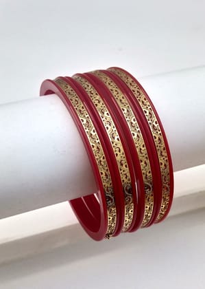 Gold Plated Sankha Pola Bangles. 