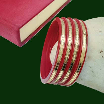 Gold Plated Sankha Pola Bangles. 