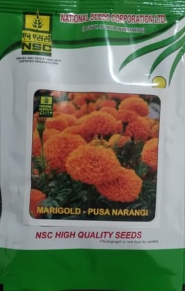 NSC High Quality Marigold Pusa Narangi Flower Seeds for Vibrant Gardens NSC High Quality Marigold Pusa Narangi Flower Seeds for Vibrant Gardens