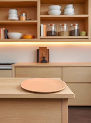 CozyClay Orange Ceramic Dinner Plate – 10 Inch Handmade Plate | Microwave & Dishwasher Safe