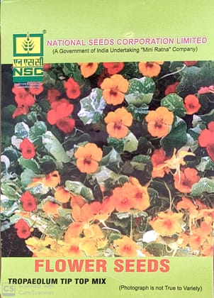 NSC Tropaeolum Tip Top Mix Flower Seeds for Vibrant Gardens