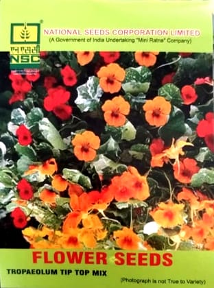 National Seeds Tropaeolum Tip Top Mix Flower Seeds 10gm National Seeds Tropaeolum Tip Top Mix Flower Seeds 10gm