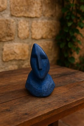 Cozyclay Stone Buddha Monk Statues (Set of 2) – Mini Meditation Figurines for Home & Office