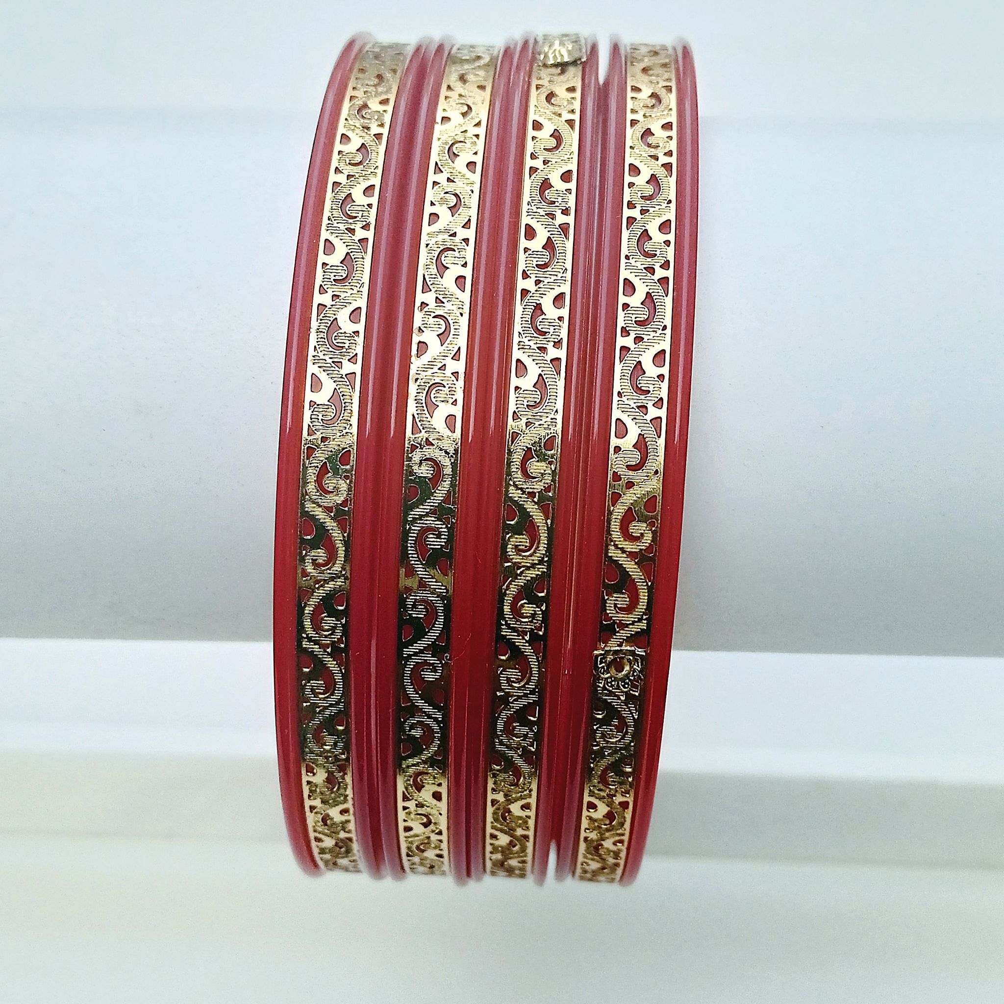 Gold Plated Sankha Pola Bangles. 