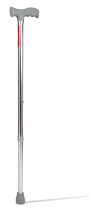Premium Strong Walking Stick with Adjustable Height, Mild-Steel Body, Light Weight for Men/Women, Patients, Old People