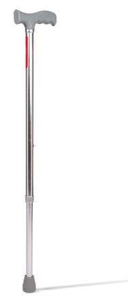 Premium Strong Walking Stick with Adjustable Height, Mild-Steel Body, Light Weight for Men/Women, Patients, Old People