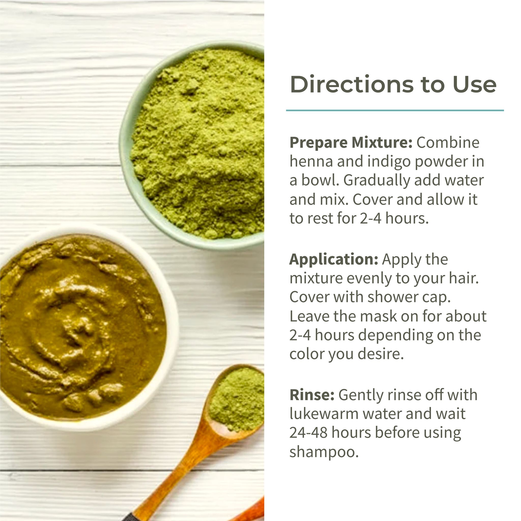 Ecotyl Hair Colour Combo - Henna Powder and Indigo Powder | Natural Hair Dye | 100g Each