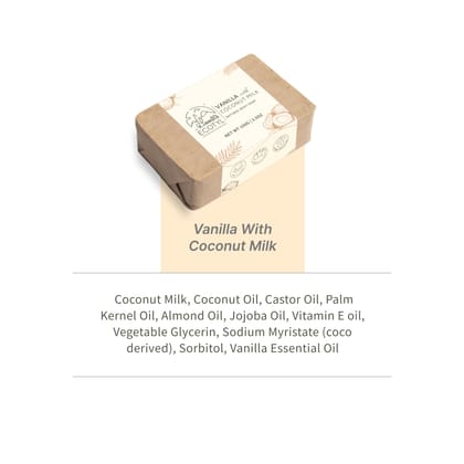 Ecotyl Coconut Milk Soap with Vanilla | 100% Natural | Nourishing & Hydrating | Set of 2 